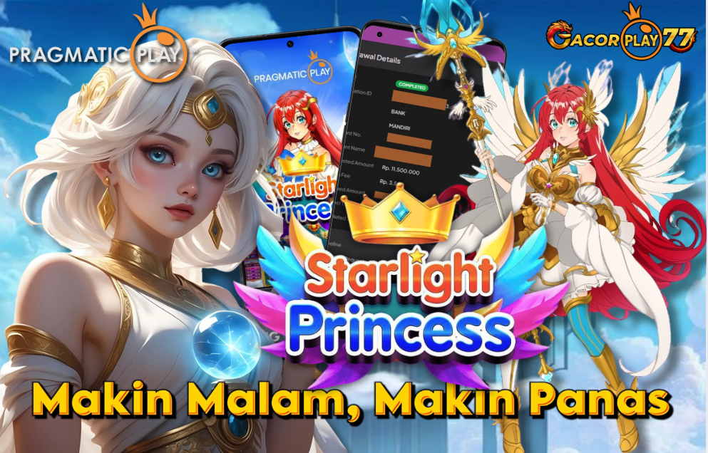 Selamat kepada user id : a*****8 Wede Rp 11.500.000 di Game STARLIGHT PRINCESS PRAGMATIC PLAY Cair Gk Sampe 1 Menit! Menang Mudah di Gacorplay77